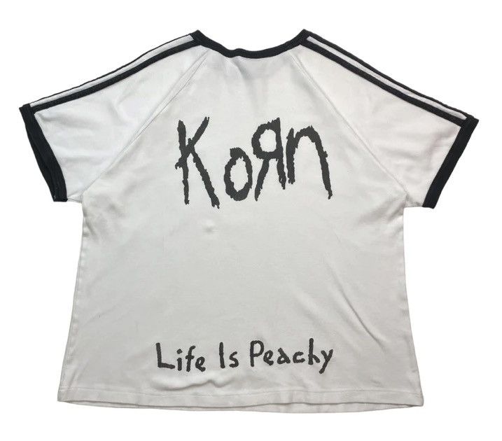 image of Band Tees x Vintage Ultra 1997 Korn Adidas Banned Promo Tee in White, Men's (Size XL)