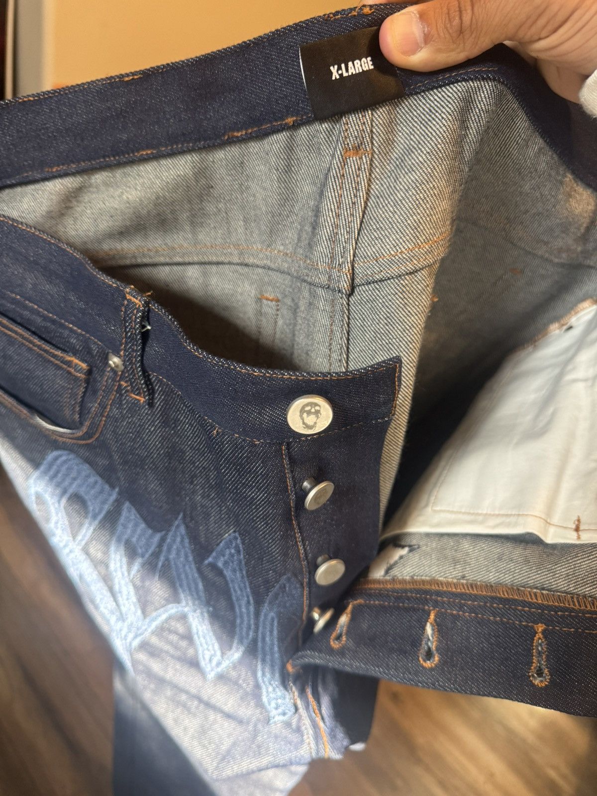 Revenge Revenge Embroidered Denim pants Size US 32 / EU 48 - 3 Thumbnail