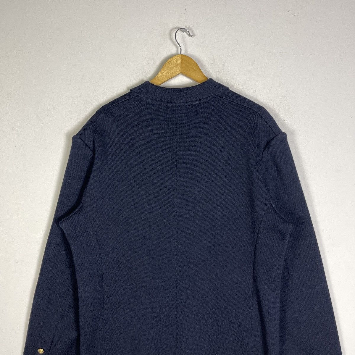 Valentino Valentino Garavani Sport Crest Emblem 100% Wool Knit Jacket Size US M / EU 48-50 / 2 - 7 Thumbnail
