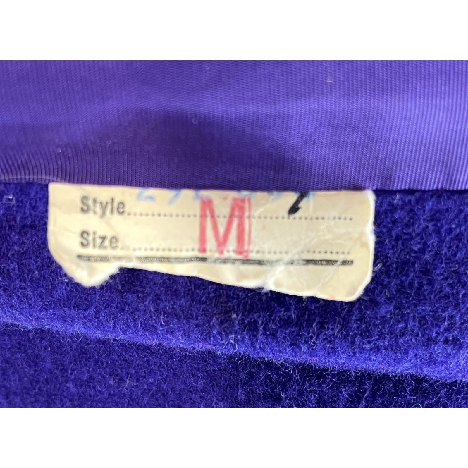 Vintage VINTAGE Unbranded Wool Jacket Sz Medium Womens Open Front Lined Purple 80s Classic Size M / US 6-8 / IT 42-44 - 6 Thumbnail