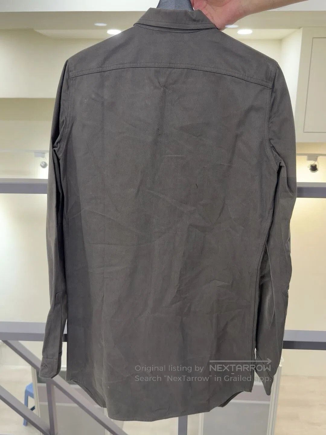 Rick Owens Rick Owens Men's Gray Shirt Size S. Size US S / EU 44-46 / 1 - 2 Thumbnail