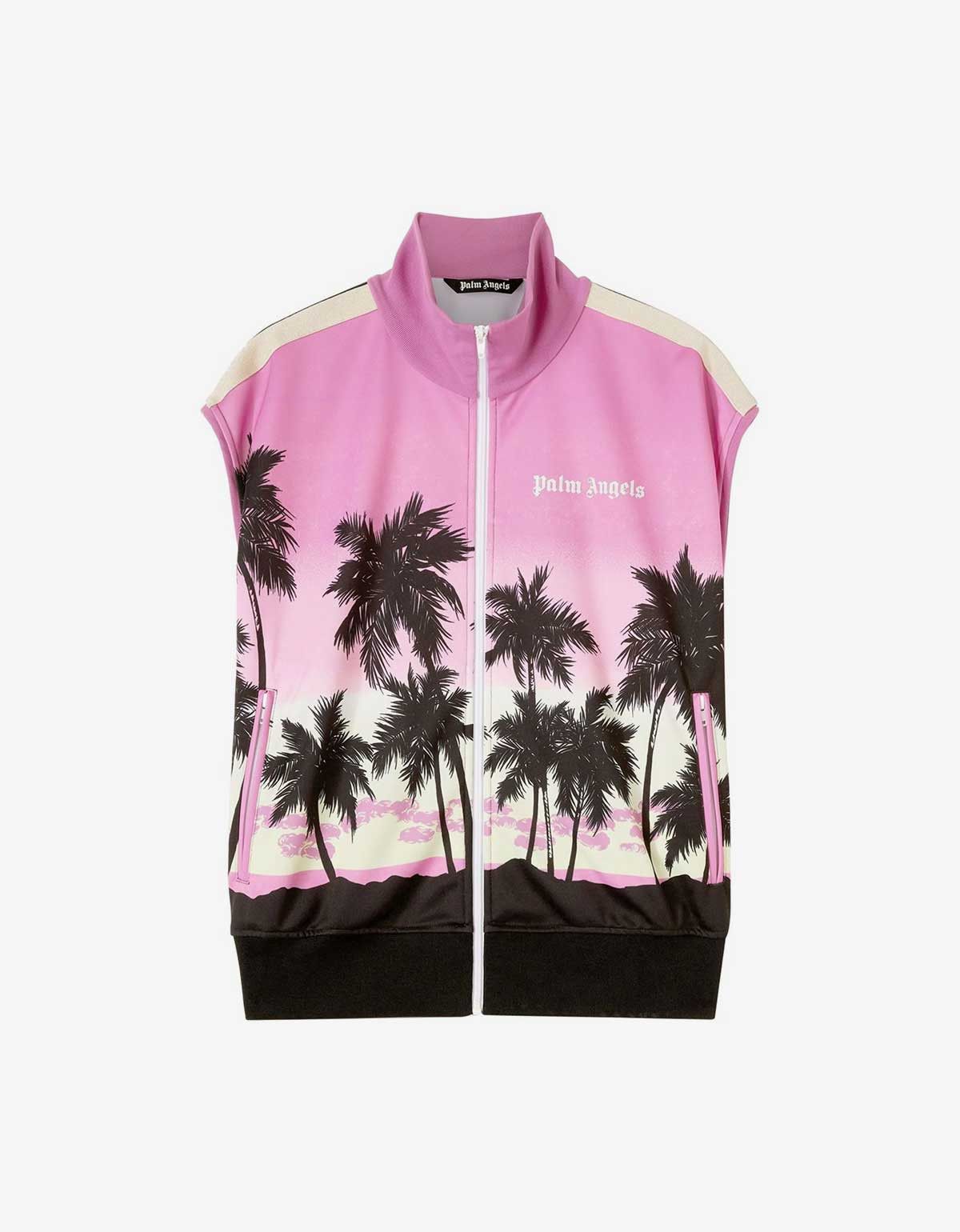 Palm Angels Palm Angels Pink Sunset Track Gilet Size US M / EU 48-50 / 2 - 1 Thumbnail