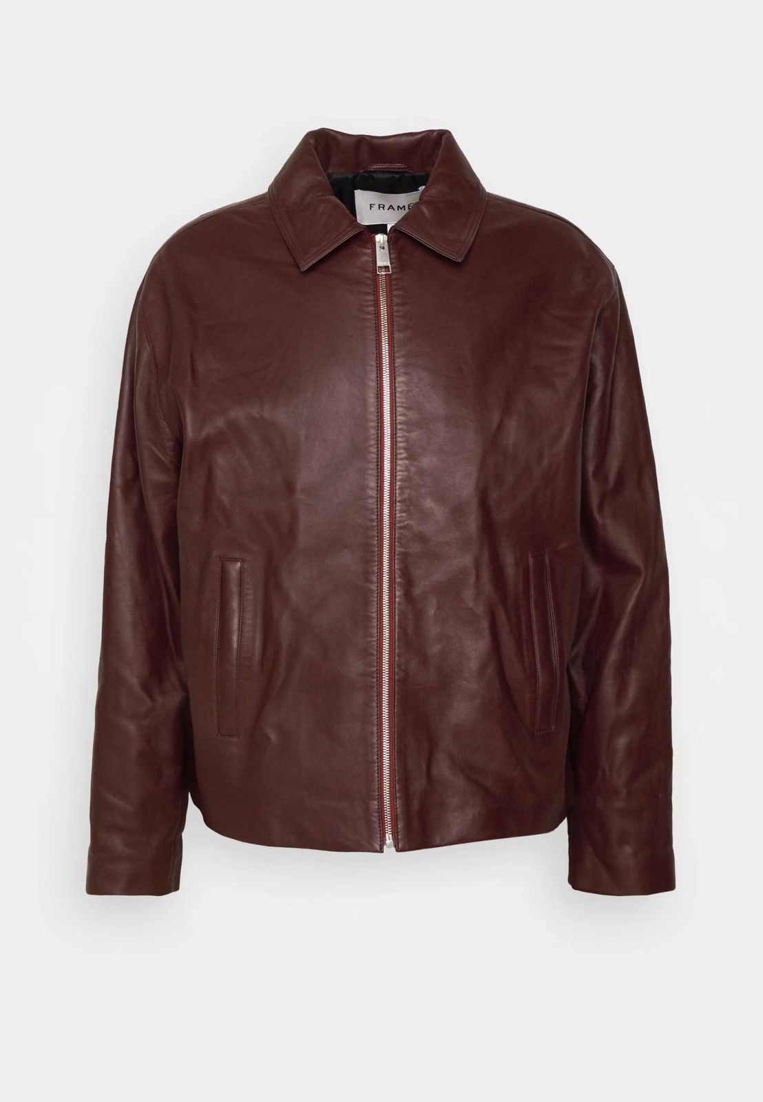Frame !DS! SS23 Frame Burgundy Red Leather Jacket Size US M / EU 48-50 / 2 - 2 Thumbnail