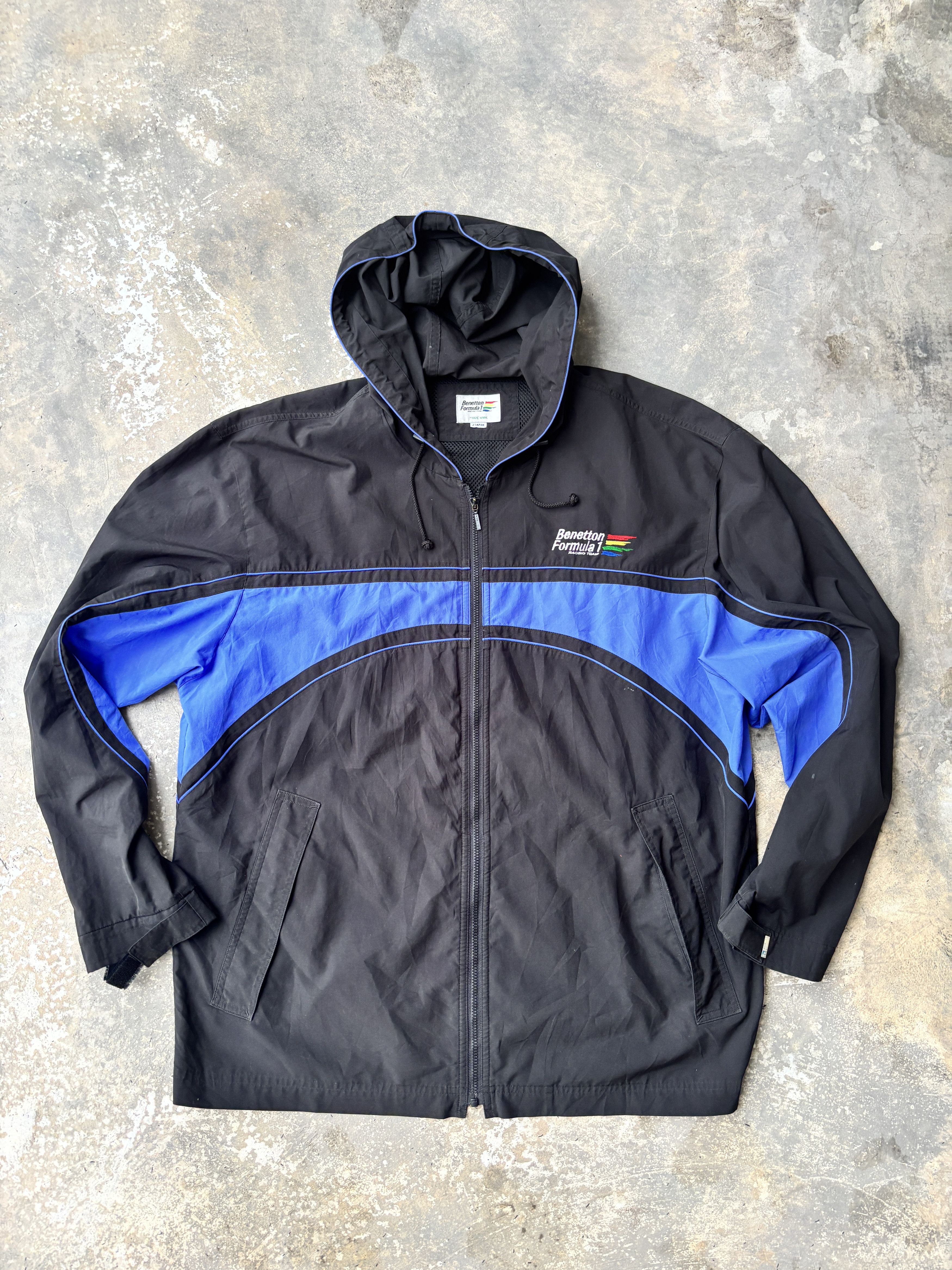 Benetton Benetton Formula 1 Racing Team Rare Vintage Hoodie Jacket Size US L / EU 52-54 / 3 - 1 Thumbnail