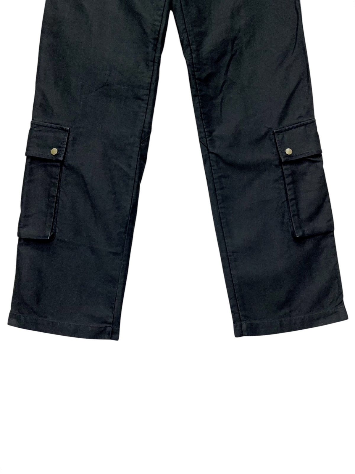 Katharine Hamnett London 🔥KATHARINE HAMNETT Easy Fit Black Unique Cargo Pants Size US 31 - 3 Thumbnail