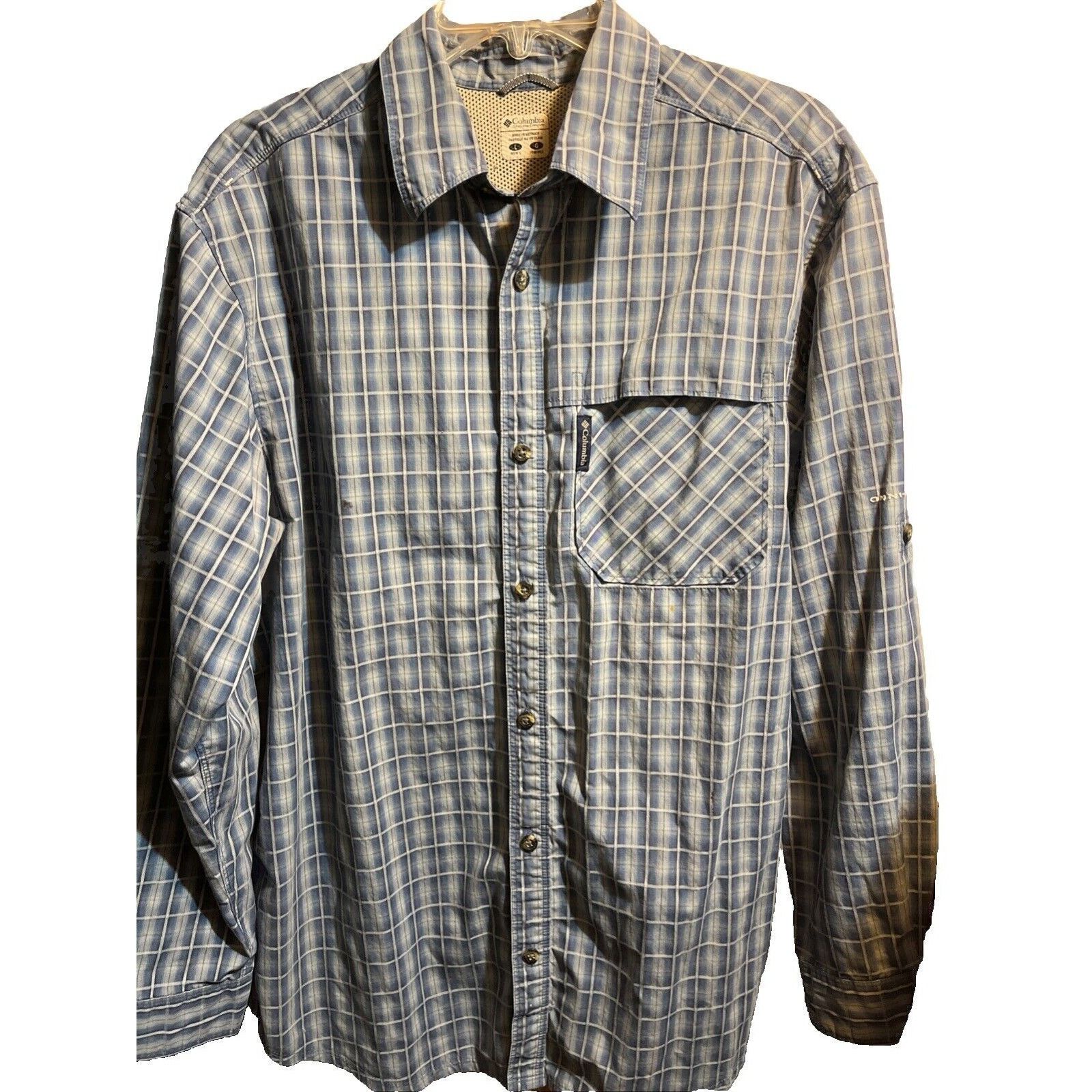 The North Face The North Face Men’s Shirt L Blue Plaid Button Up Hiking LS Size US L / EU 52-54 / 3 - 1 Thumbnail