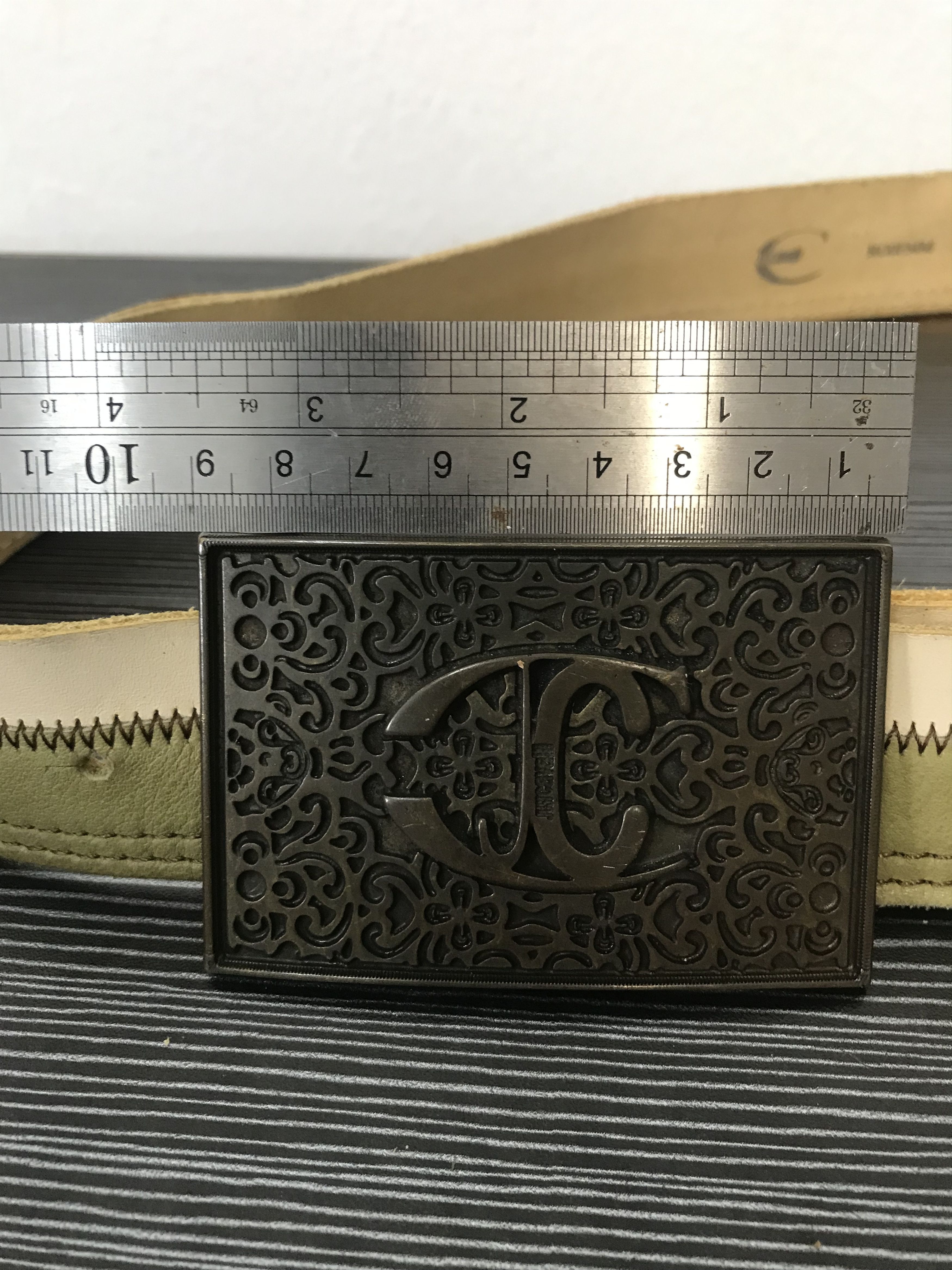 Just Cavalli × Vintage Just Cavali Double Leather Belt Size ONE SIZE - 3 Thumbnail