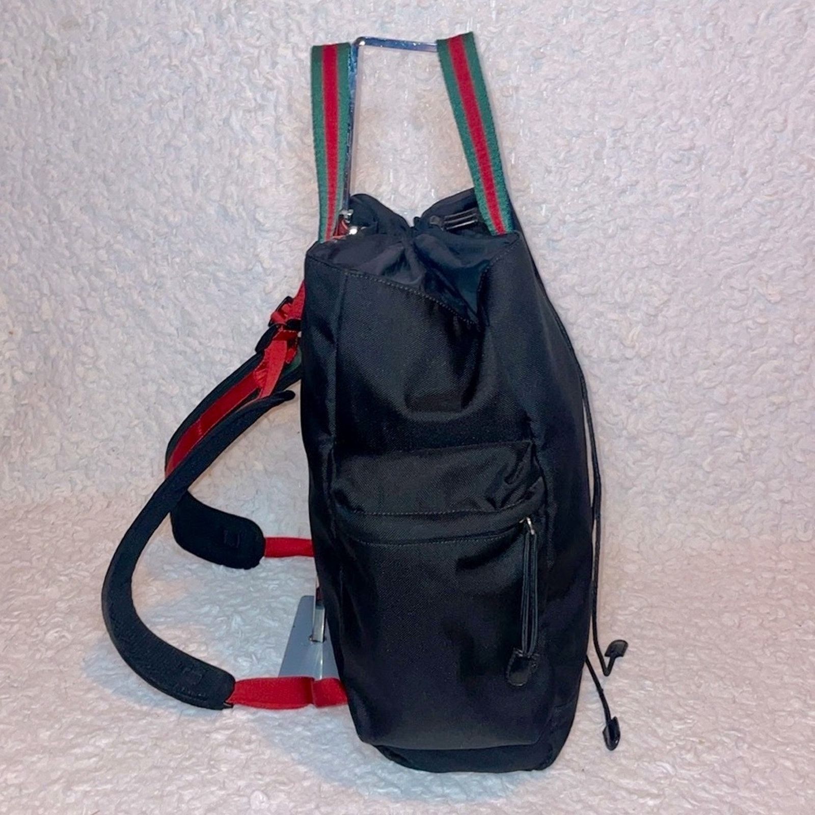 Gucci Gucci Techno Web Tiger Head Drawstring Backpack 450979 Size ONE SIZE - 5 Thumbnail