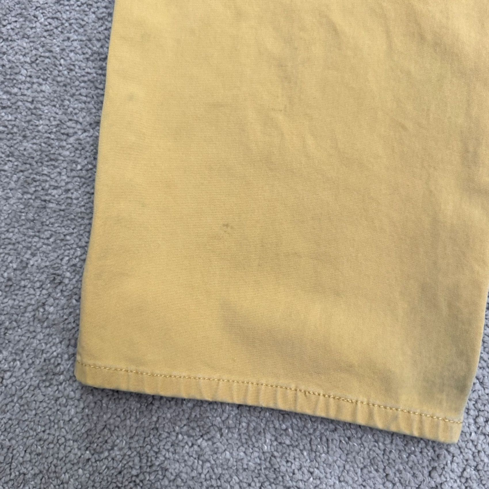Bonobos Bonobos Chino Pants Mens 33x32 Yellow Straight Leg Flat Front Casual Cotton Size US 33 - 5 Thumbnail