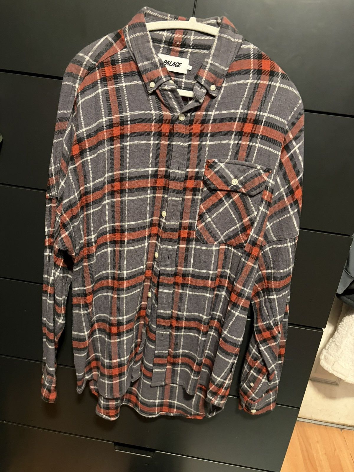 Palace Palace Back Drop Shirt - Grey Large Size US L / EU 52-54 / 3 - 3 Thumbnail