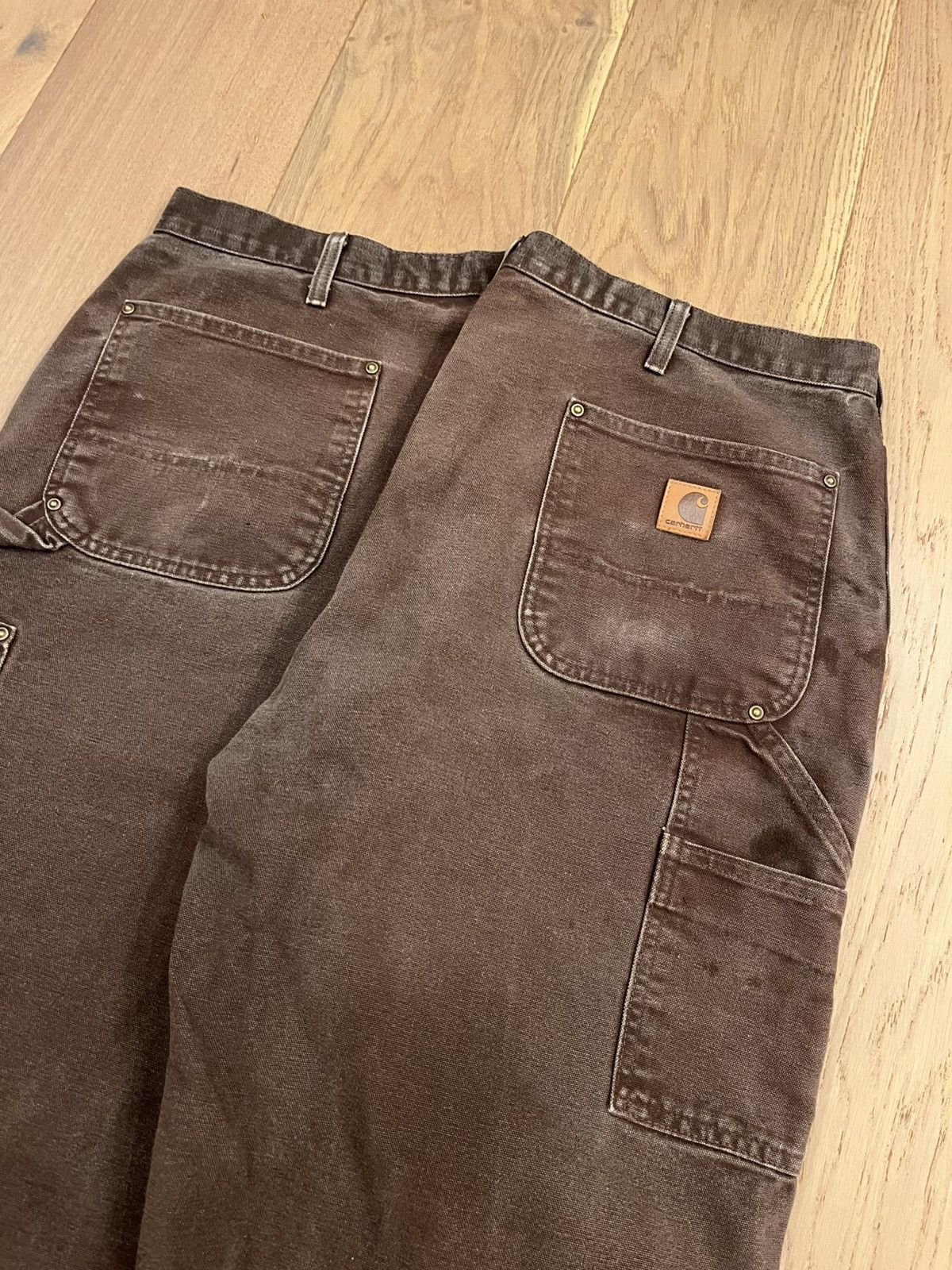 Carhartt × Vintage Carhartt faded brown double knees Size US 38 / EU 54 - 6 Thumbnail