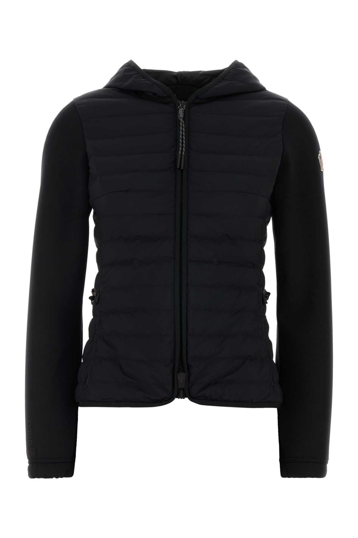 Moncler Grenoble Black Stretch Polyester Blend Jacket Size S / US 4 / IT 40 - 1 Thumbnail
