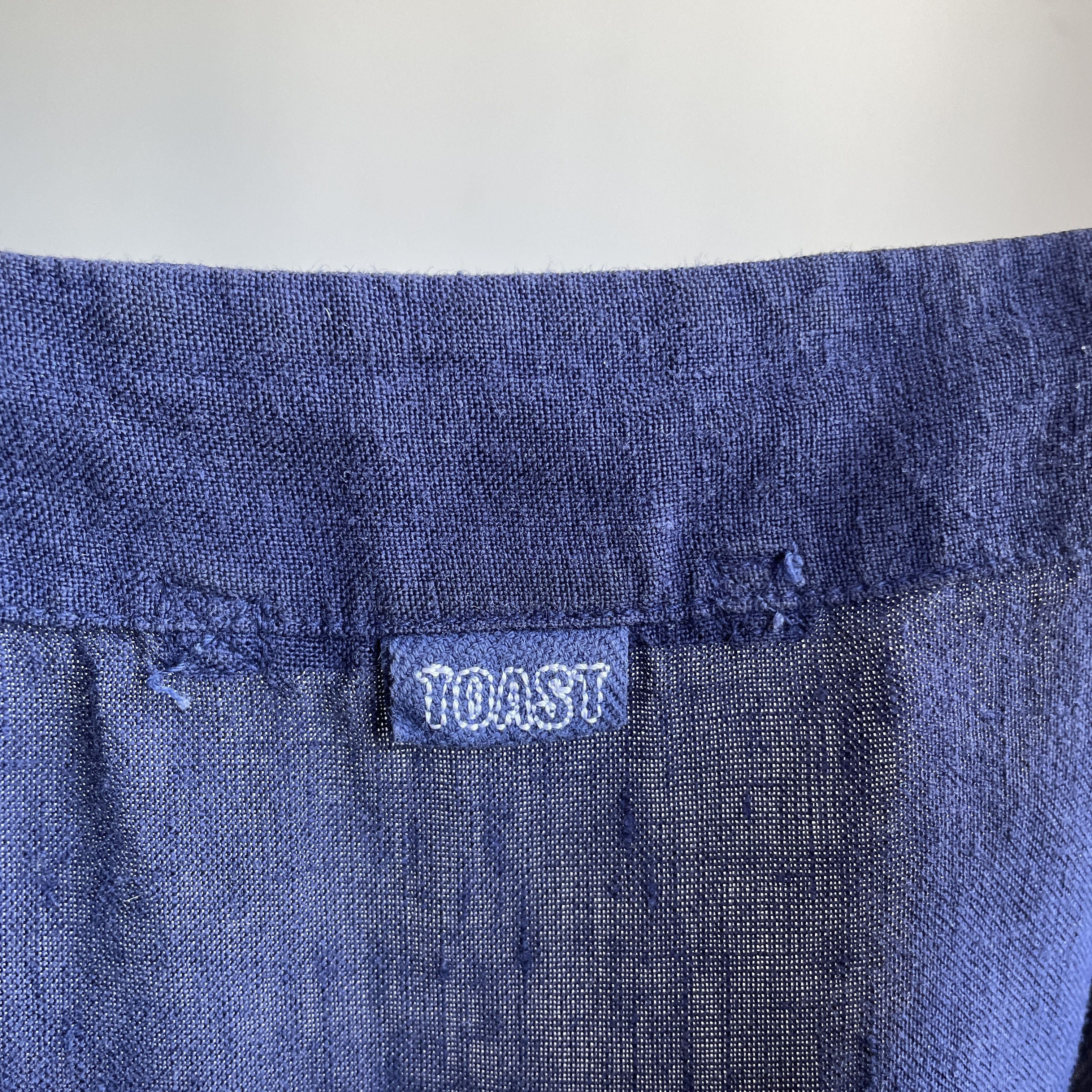 Other Toast Womens Garment Dyed Indigo Linen Tank Top Size XS / US 0-2 / IT 36-38 - 5 Thumbnail