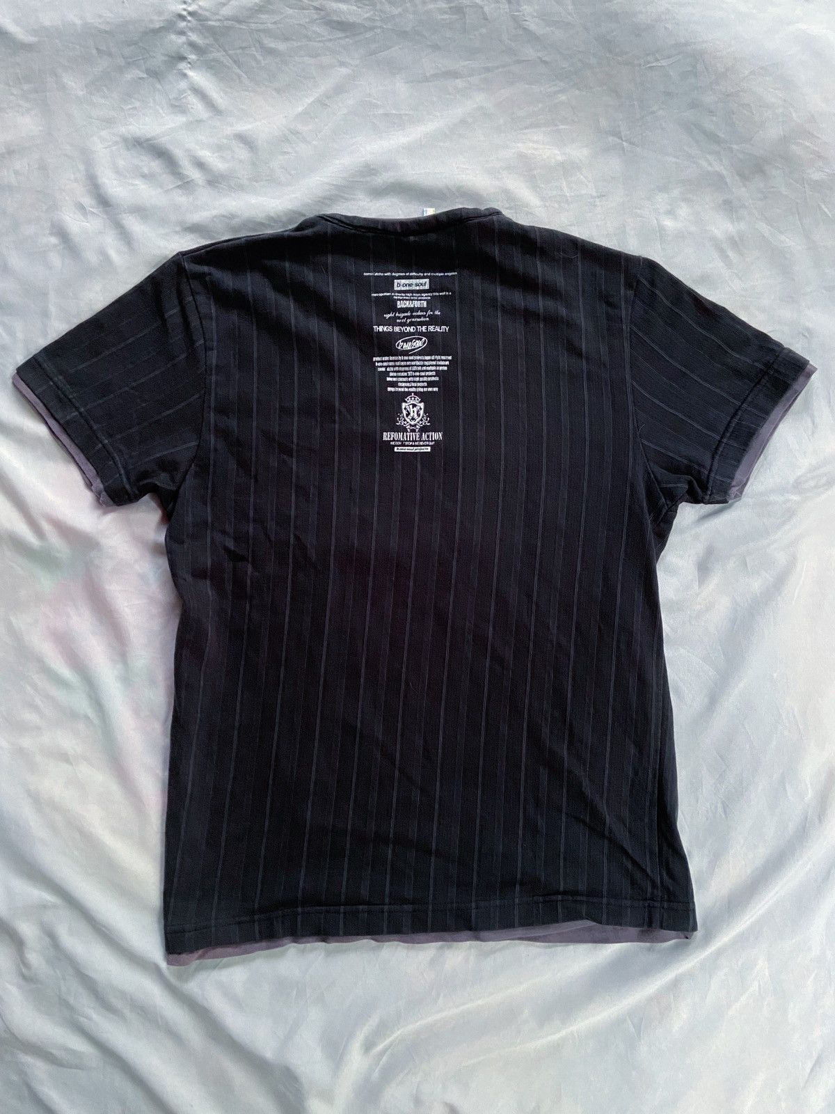 Japanese Brand B ONE SOUL SELF EXPRESSION ANTI CLOTH DOUBLE LAYER TEE SHIRT Size US M / EU 48-50 / 2 - 10 Thumbnail