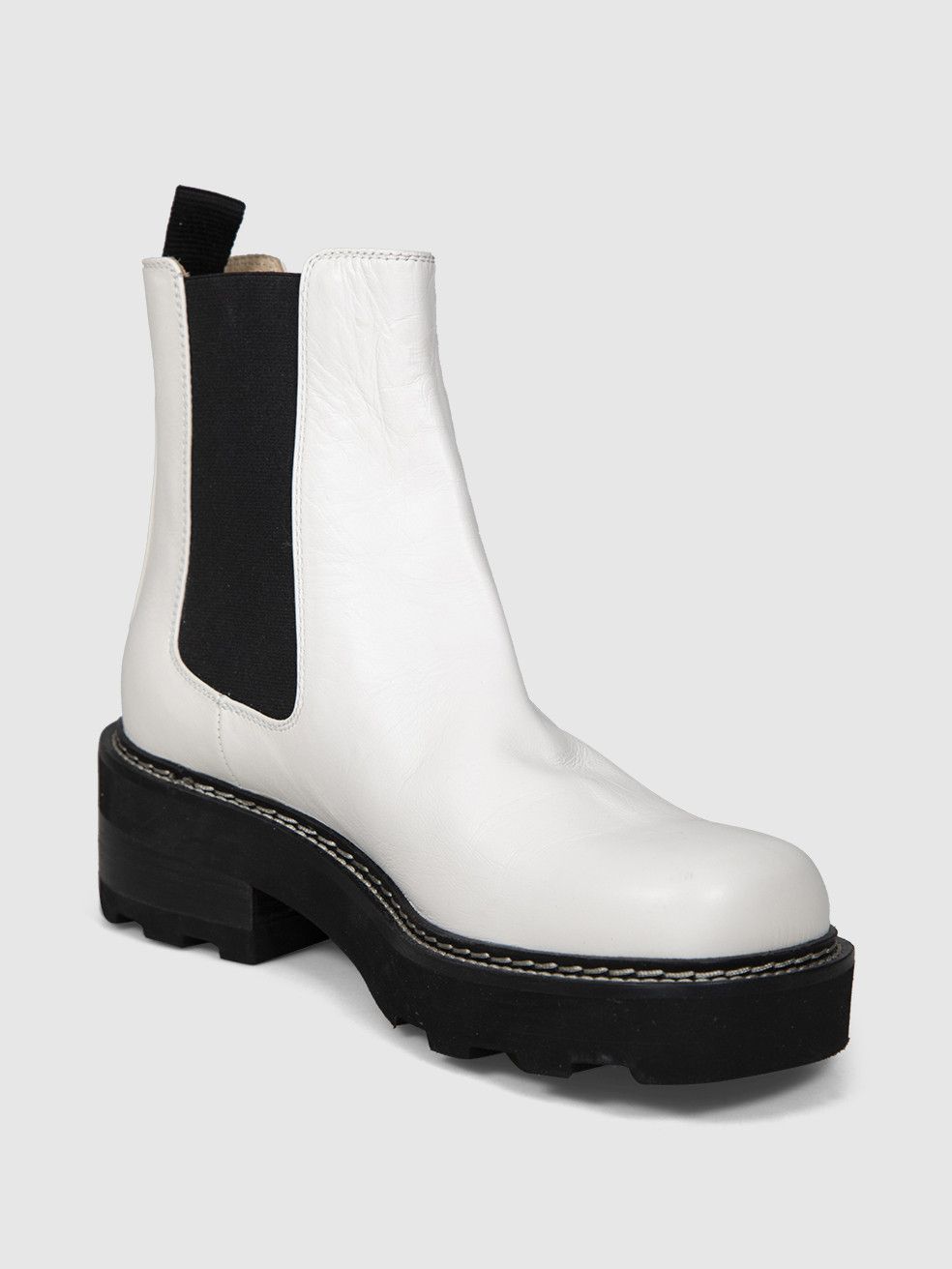 Gabriela Hearst White Leather Chelsea Boots Size US 8 / IT 38 - 1 Thumbnail