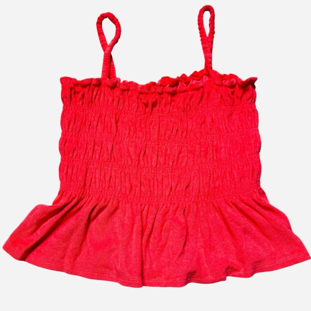 Bar III New Bar III Pink Terry Ruffled Skirt Top Set Size L Size L / US 10 / IT 46 - 6 Thumbnail
