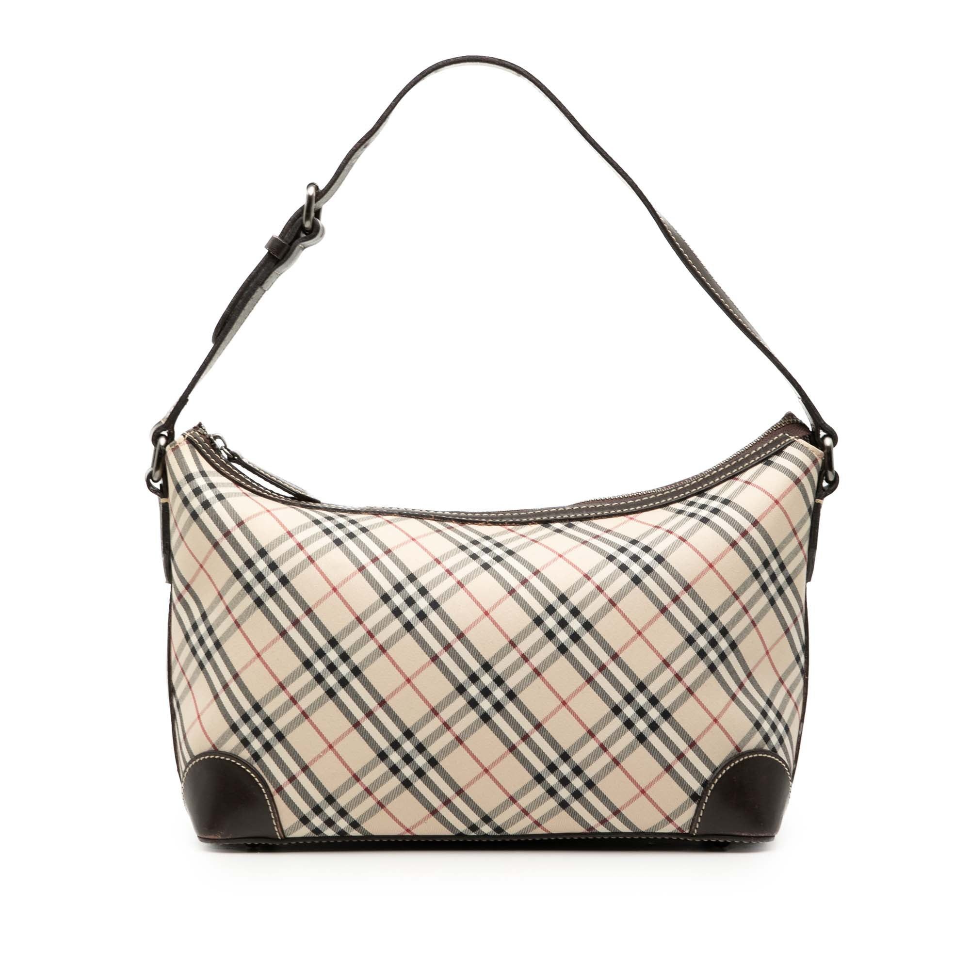 Burberry Nova Check Canvas Shoulder Bag Size ONE SIZE - 1 Thumbnail