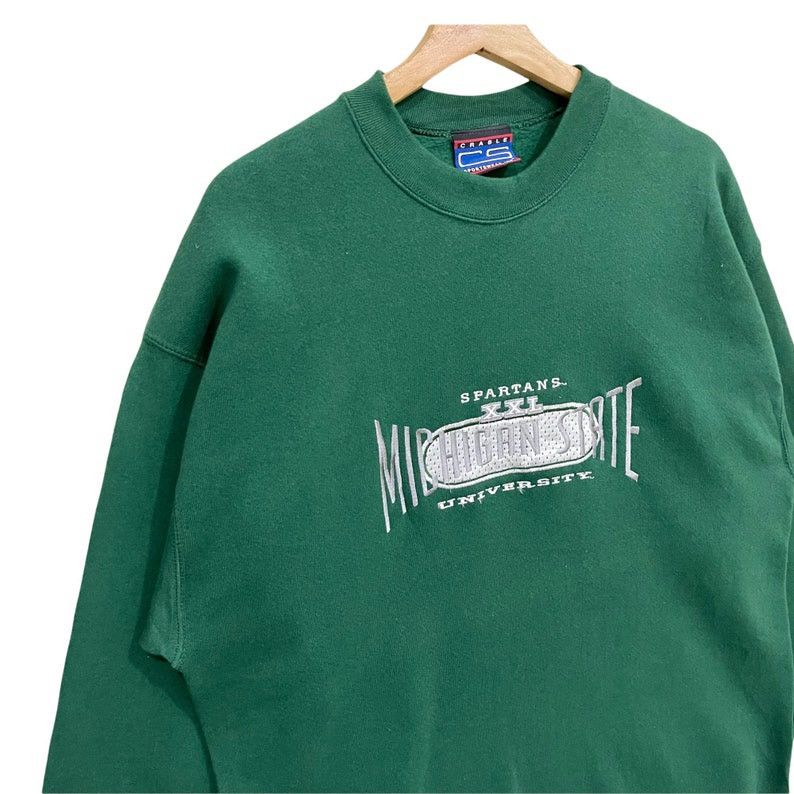 Vintage Vintage Michigan State University Spartan Sweatshirt Size US L / EU 52-54 / 3 - 4 Thumbnail