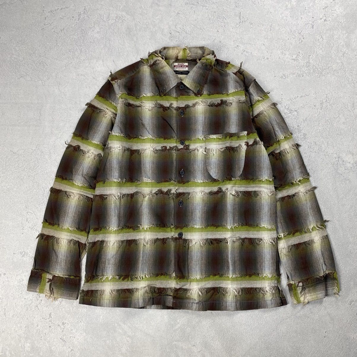 Beams Plus × Engineered Garments Japan Beams Plus Frayed Flannel Shirt Size US M / EU 48-50 / 2 - 1 Thumbnail
