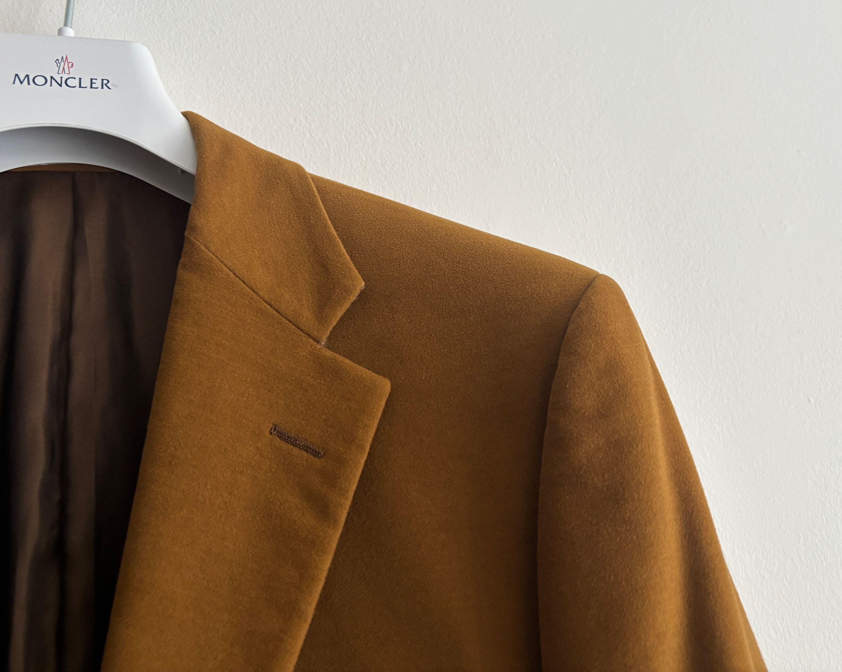 Hickey Freeman $1100 Tan/ Brown Cotton Velvet Sport Coat - 40 Size 40R - 12 Thumbnail