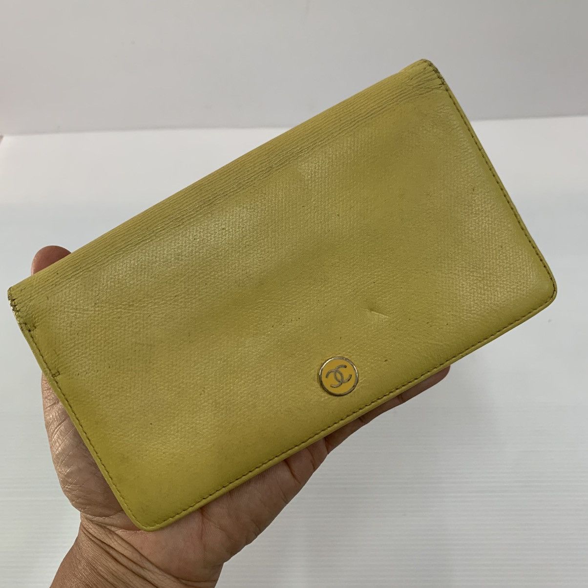 Chanel Chanel Leather Yellow Long Wallet Size ONE SIZE - 1 Thumbnail