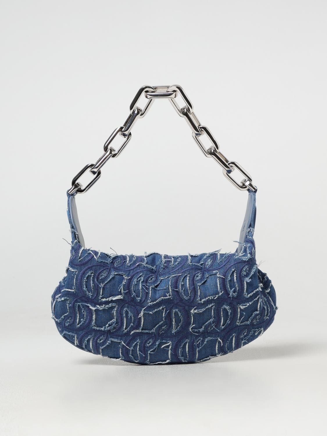 Christian Louboutin Christian Louboutin All Over Logo Denim Shoulder Bag Size ONE SIZE - 1 Thumbnail