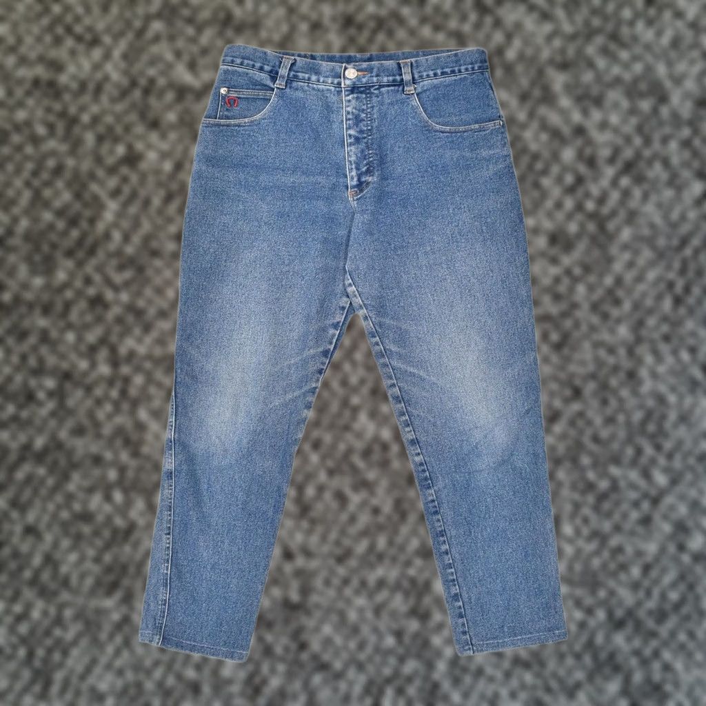 Laura Biagiotti LAURA BIAGIOTTI Womens Tapered Jeans Blue Cotton W26 L27 Size 26" / US 2 / IT 38 - 1 Thumbnail