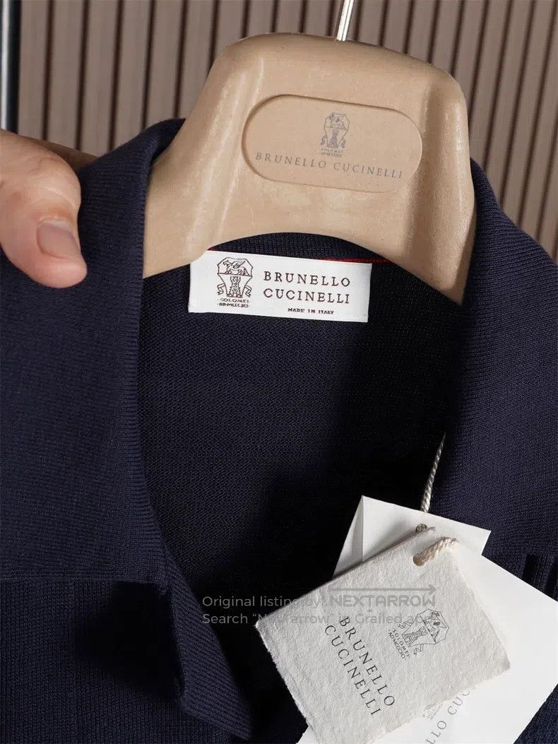 Brunello Cucinelli Brunello Cucinelli Sea Island Cotton Knit Short Sleeve Size US M / EU 48-50 / 2 - 4 Thumbnail