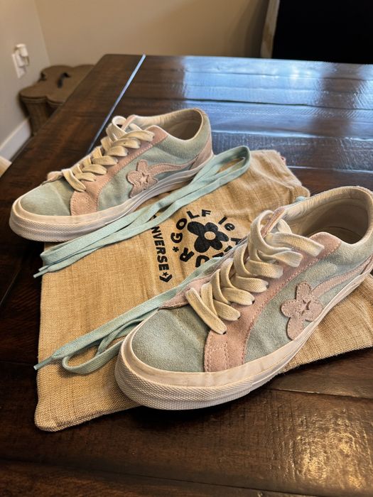 Converse one star ox tyler the on sale creator golf le fleur light blue pink