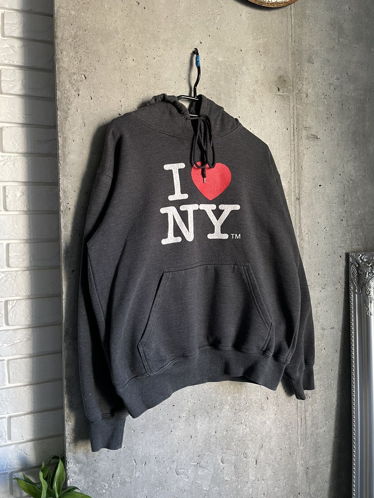 Japanese Brand Vintage 90s Sunfaded Boxy Fit Blank I Love NY Hoodie Y2K Size US M / EU 48-50 / 2 - 1 Thumbnail