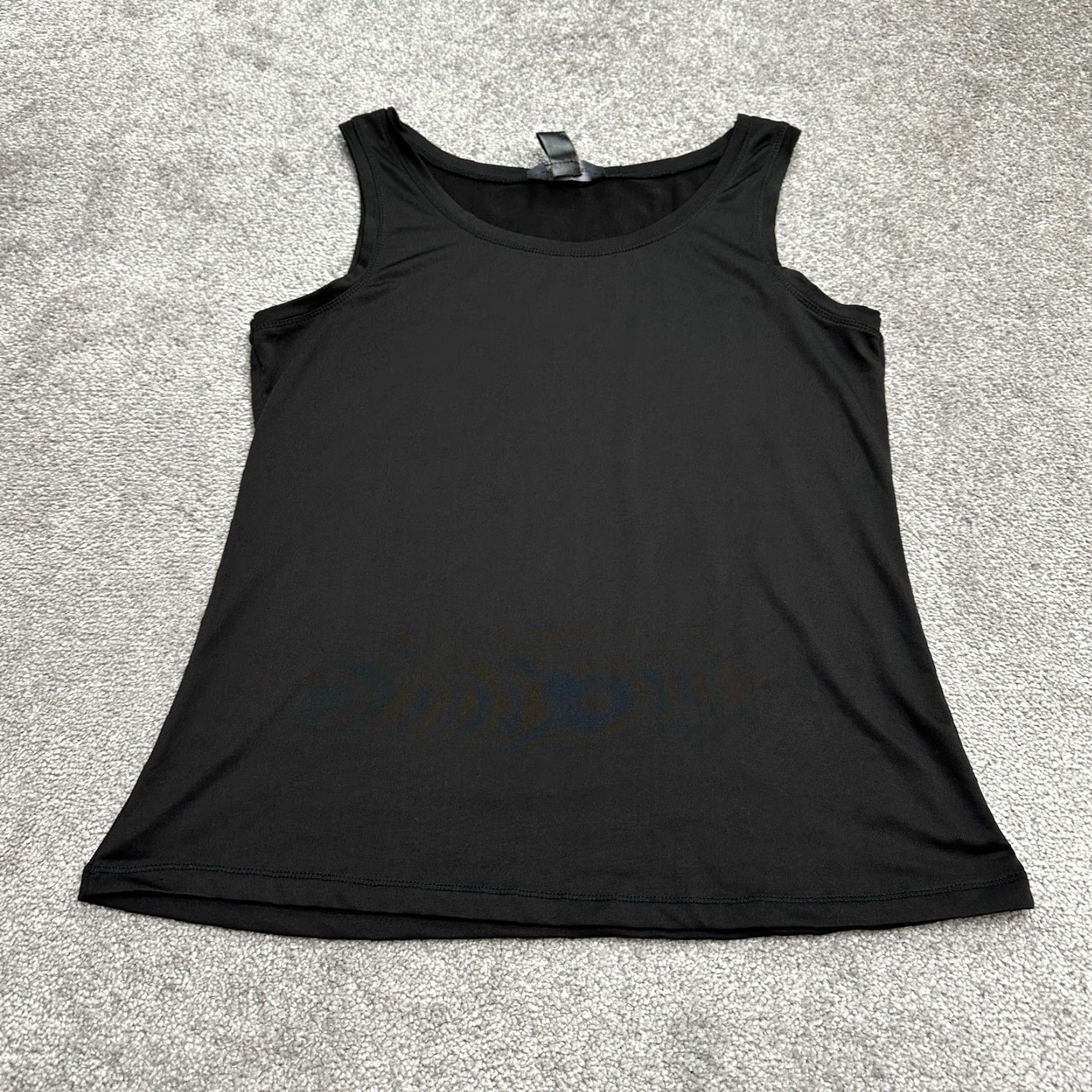 Vintage Ashley Stewart Tank Top Womens 14/16 Black Round Neck Sleeveless Knit Polyester Basic Tank Casual Workwear Size XL / US 12-14 / IT 48-50 - 3 Thumbnail