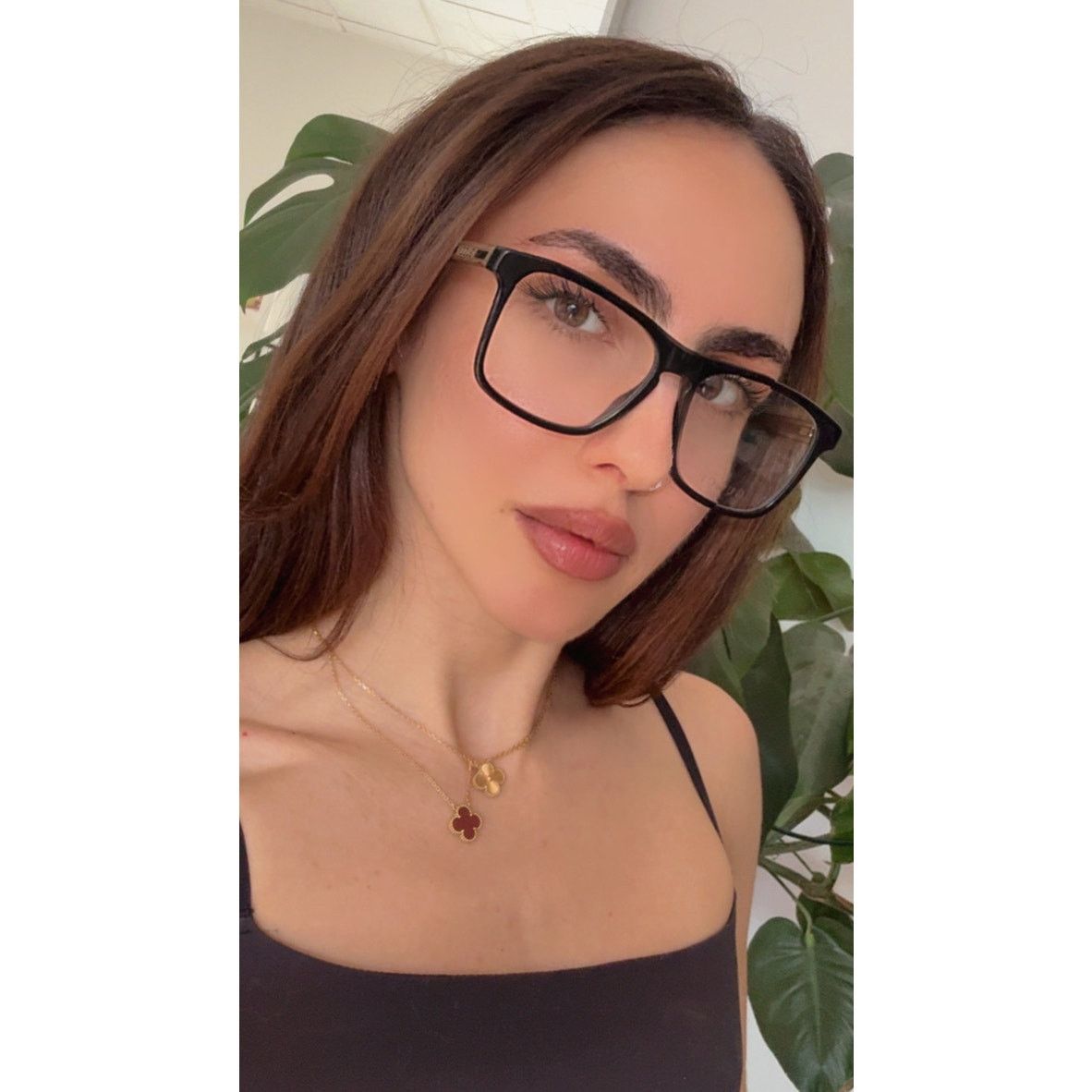 Gucci NEW Gucci GG0561ON Black Gold Logo Unisex Eyeglasses Frames Size ONE SIZE - 2 Thumbnail