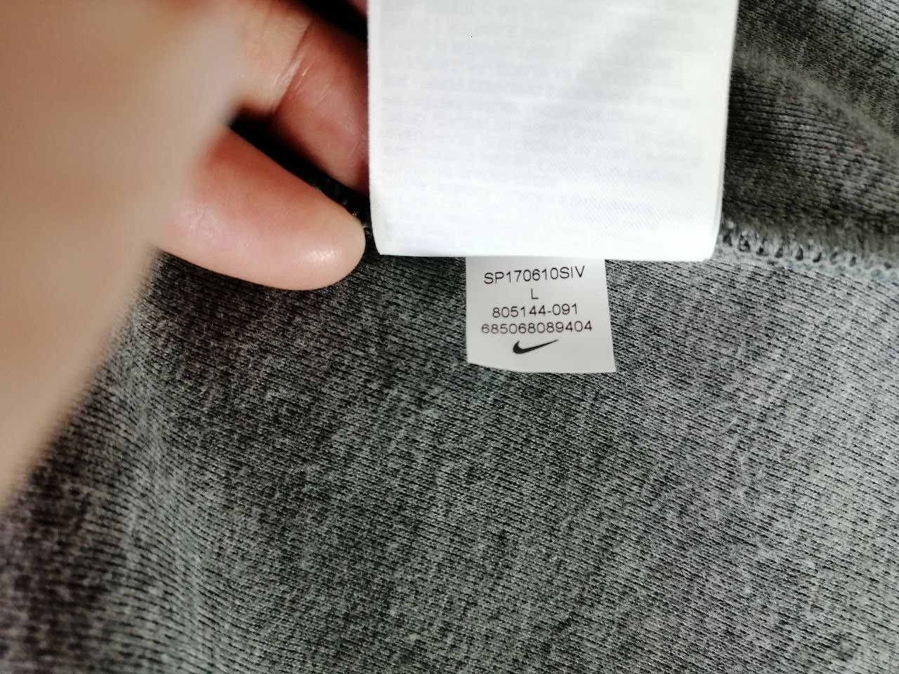 Nike Grey Nike Tech Fleece Hoodie Size L Size US L / EU 52-54 / 3 - 8 Thumbnail