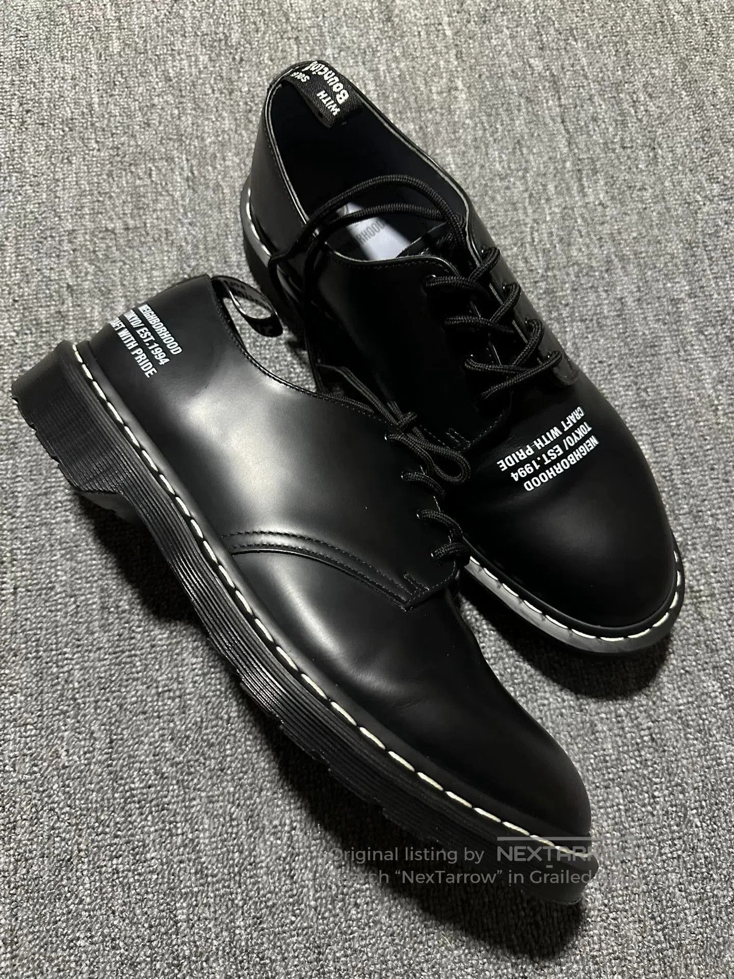 Neighborhood neighborhood x dr martens black shoes. Size US 12 / EU 45 - 2 Thumbnail