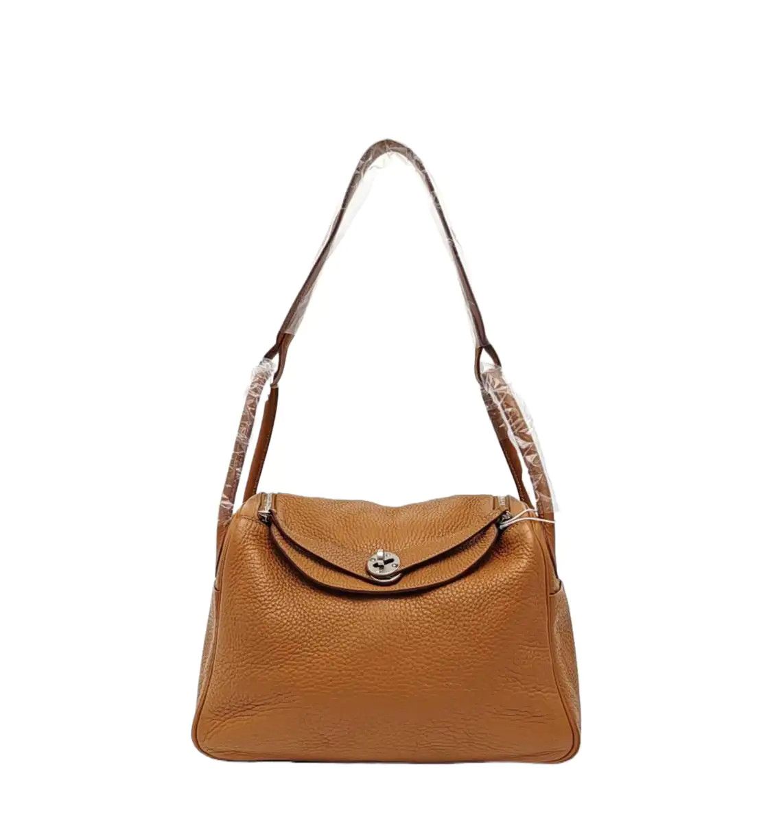 Hermes Hermes Lindy 30 Gold Brown Clemence cowhide leather Lindy bag shoulder bag handb Size ONE SIZE - 1 Thumbnail