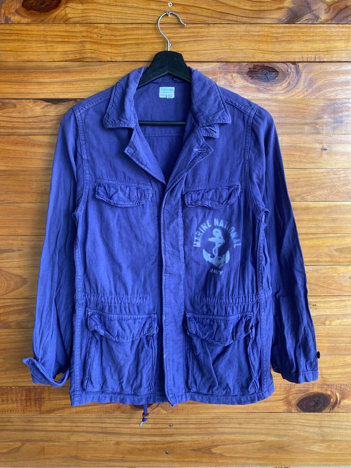 Japanese Brand Vintage Denim & Dungaree Navy Blue Utility Jacket Sanforized Size US XS / EU 42 / 0 - 3 Thumbnail
