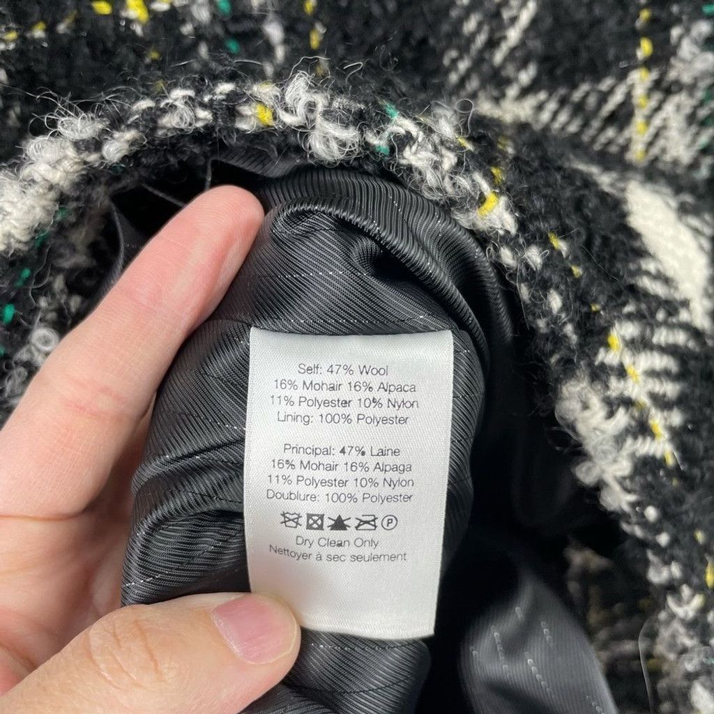 Veronica Beard New Veronica Beard Black Crispin Plaid Wool Coat US 6 Size M / US 6-8 / IT 42-44 - 7 Thumbnail