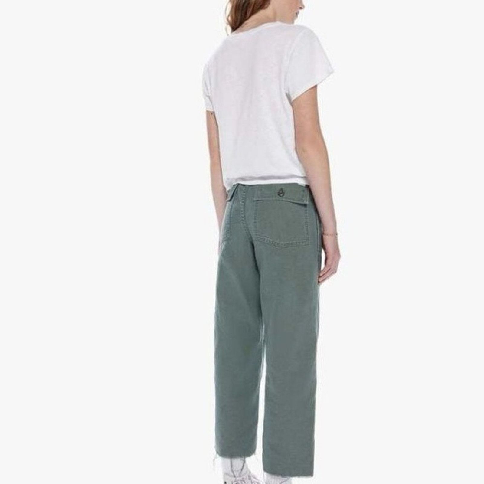 MOTHER MOTHER Private Ankle Jean Green High Rise Size 30 Size 30" / US 8 / IT 44 - 4 Thumbnail