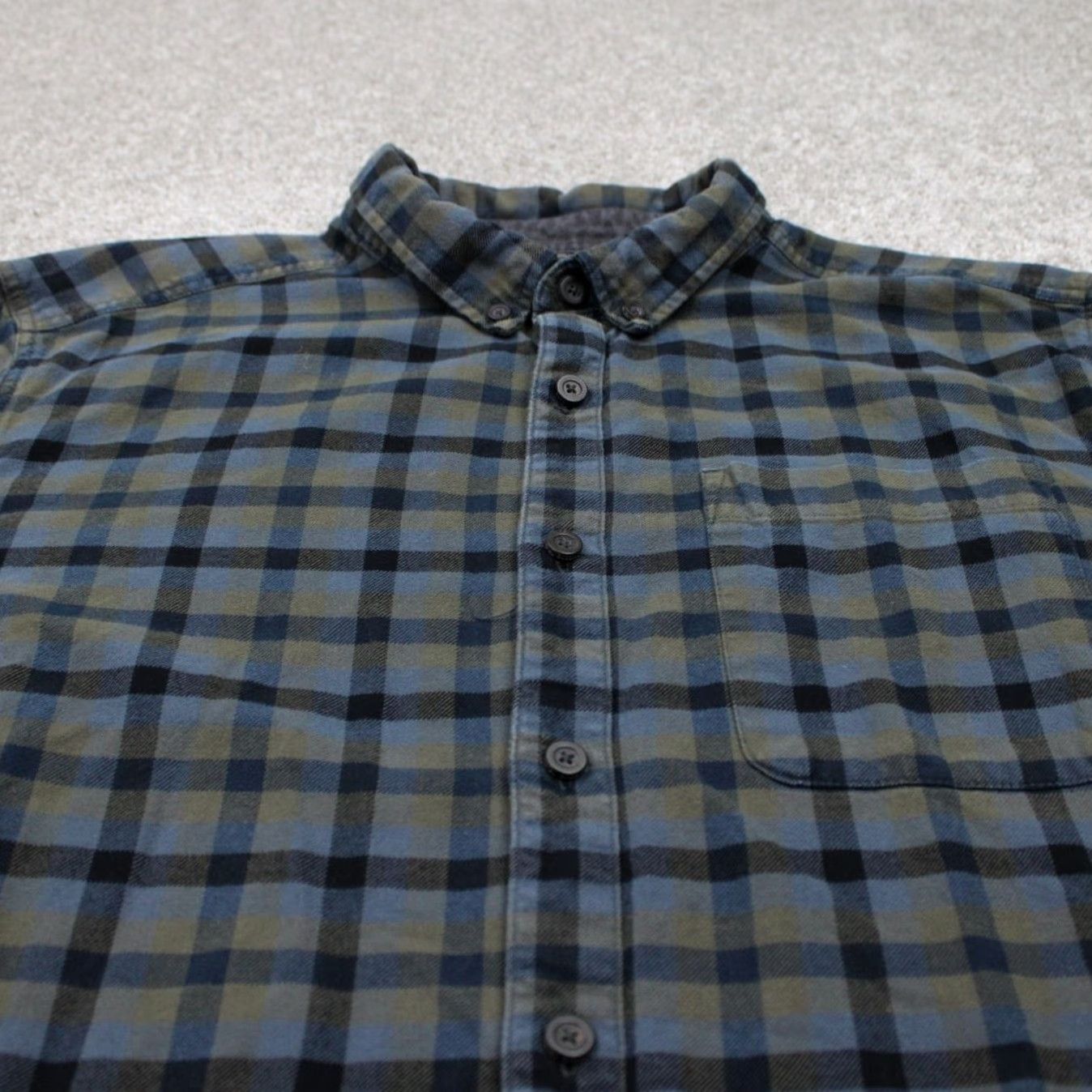 Royal Robbins Royal Robbins Shirt Adult XL Green/Blue Plaid Button-Up Cotton L/S Relaxed Fit Mens Size US XL / EU 56 / 4 - 4 Thumbnail