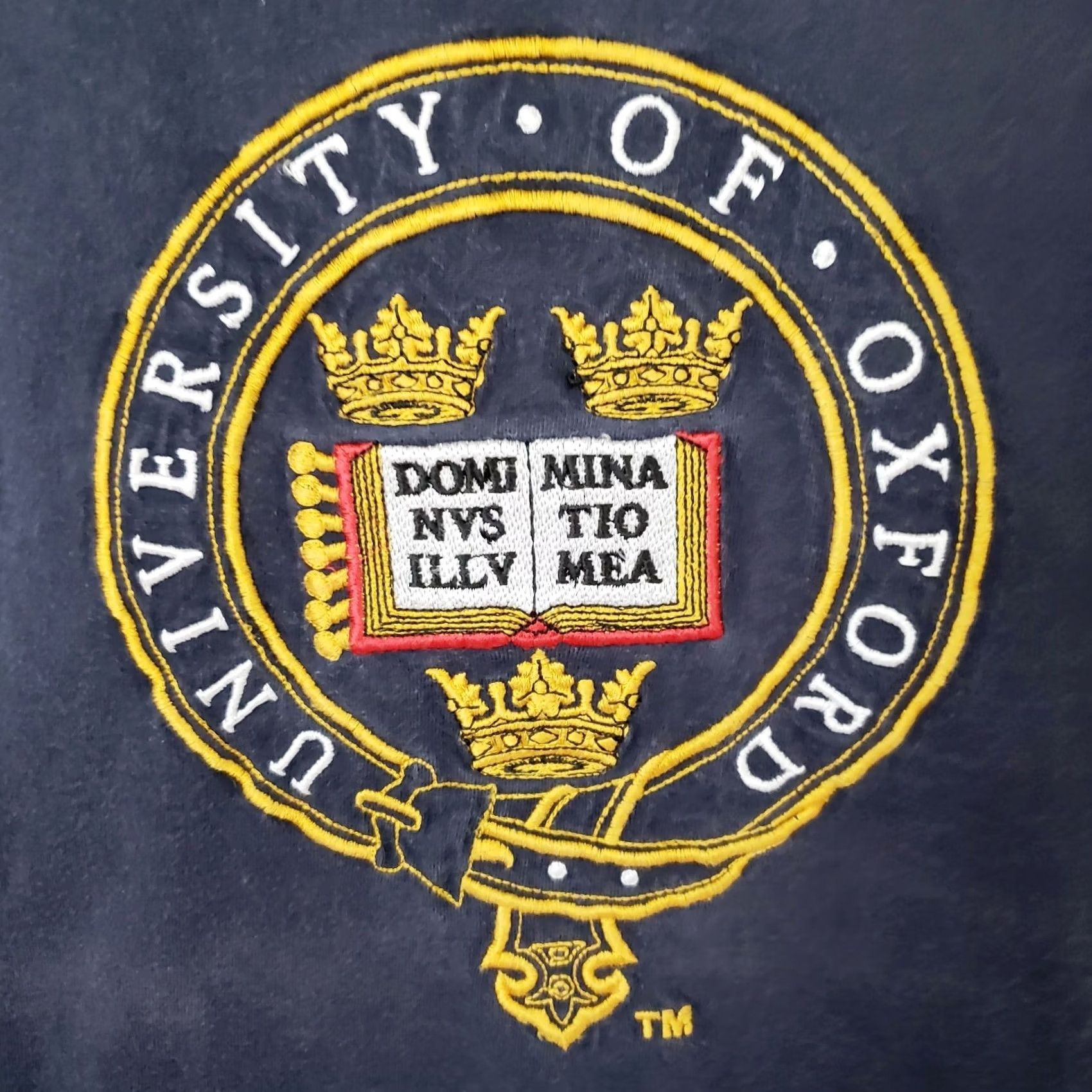 Vintage VINTAGE University of Oxford Shirt Mens M Navy Blue Embroidered Front Logo England Nike Size US M / EU 48-50 / 2 - 4 Thumbnail