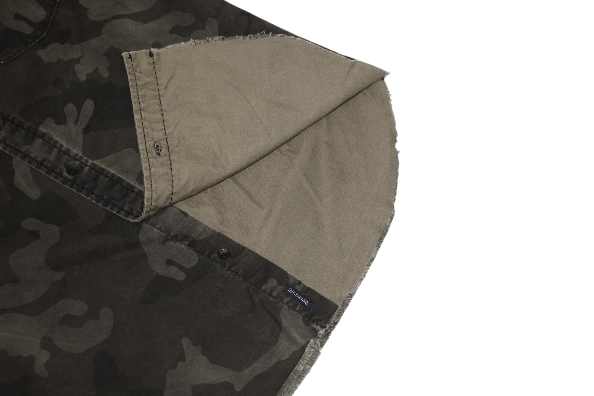 True Religion True Religion Slim Fit Raw Cut Camo S/S Denim Shirt Size US S / EU 44-46 / 1 - 5 Thumbnail