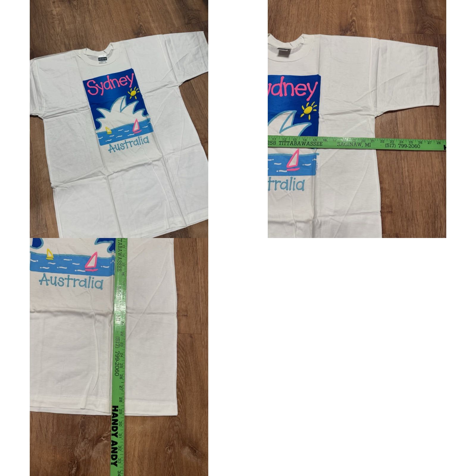 Vintage VINTAGE Artzone Shirt L White 80s Sydney Australia Men T-Shirt Single Stitch Large Men's 80s Artzone Shirt Size US L / EU 52-54 / 3 - 8 Thumbnail