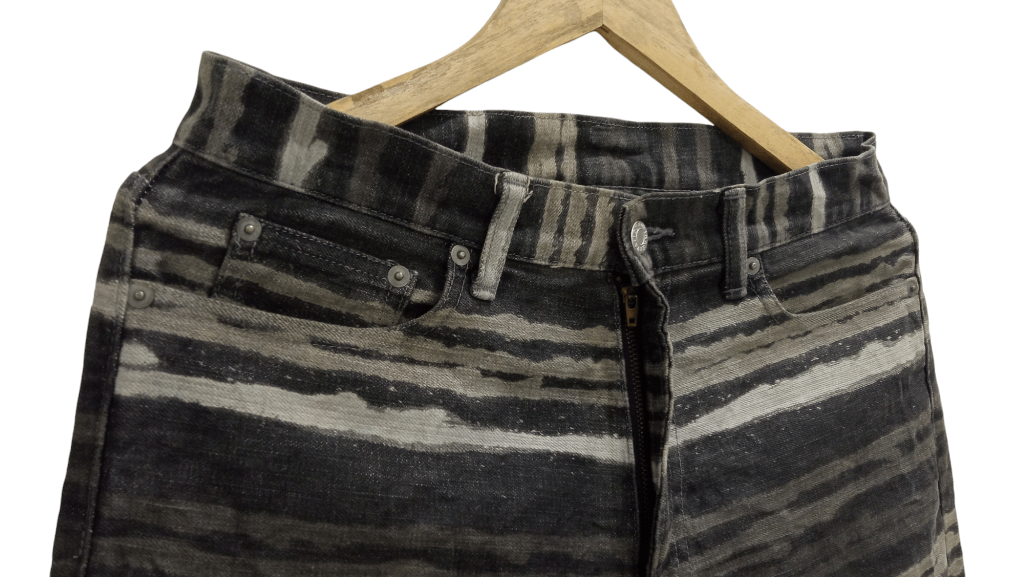 Japanese Brand × Vintage 🔥🔥Innervation Striped Pants Denim Size US 32 / EU 48 - 12 Thumbnail
