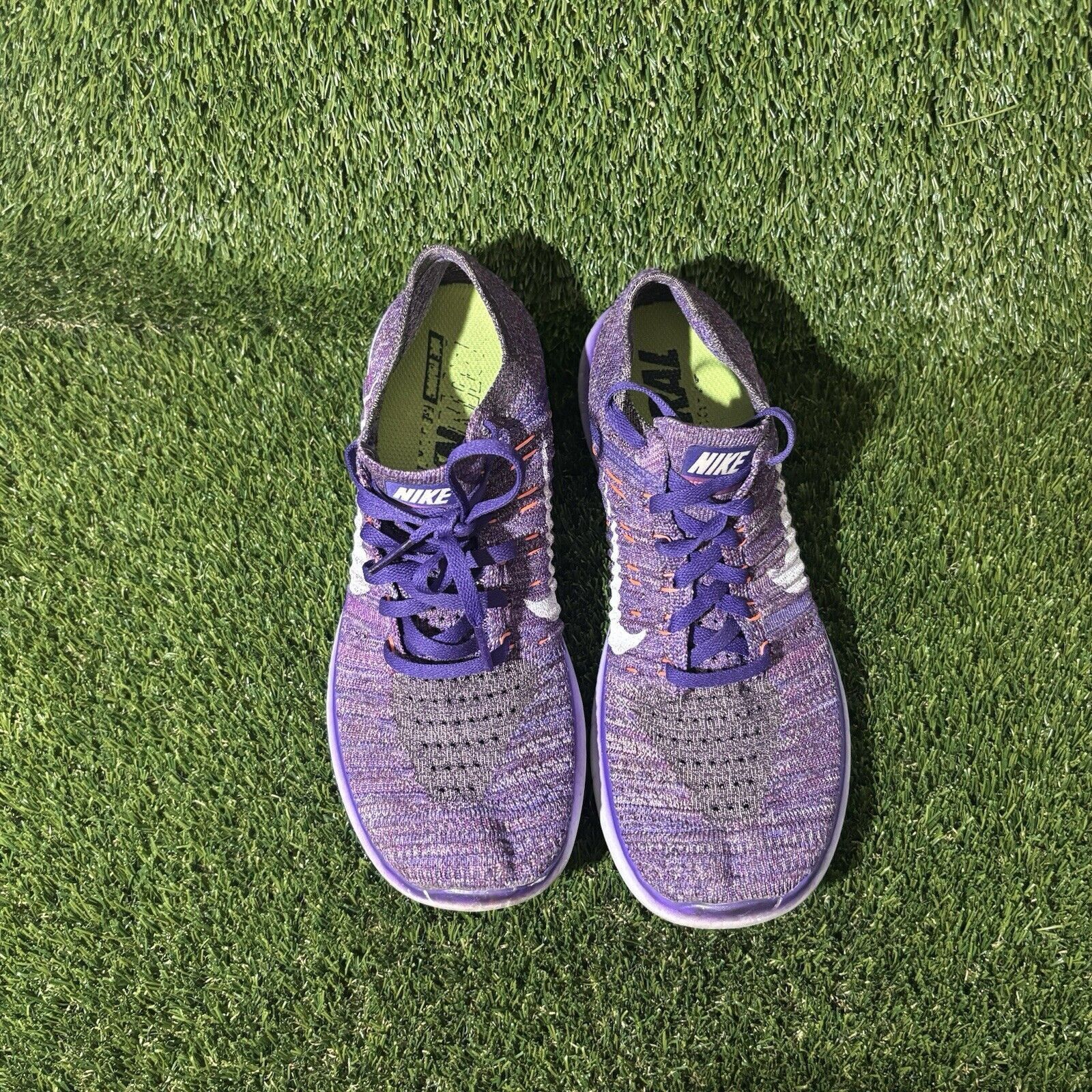 Nike Size 8 - Nike Free RN Flyknit Hyper Purple Women's Size US 8 / IT 38 - 2 Thumbnail