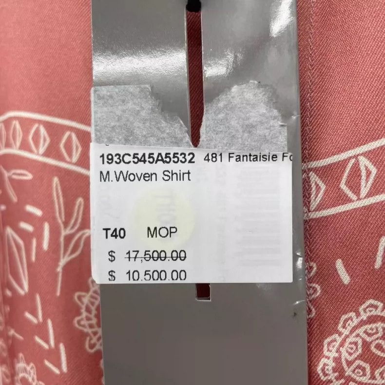 Dior Dior Red cashew flower silk short sleeve shirt Size US XXS / EU 40 - 6 Thumbnail