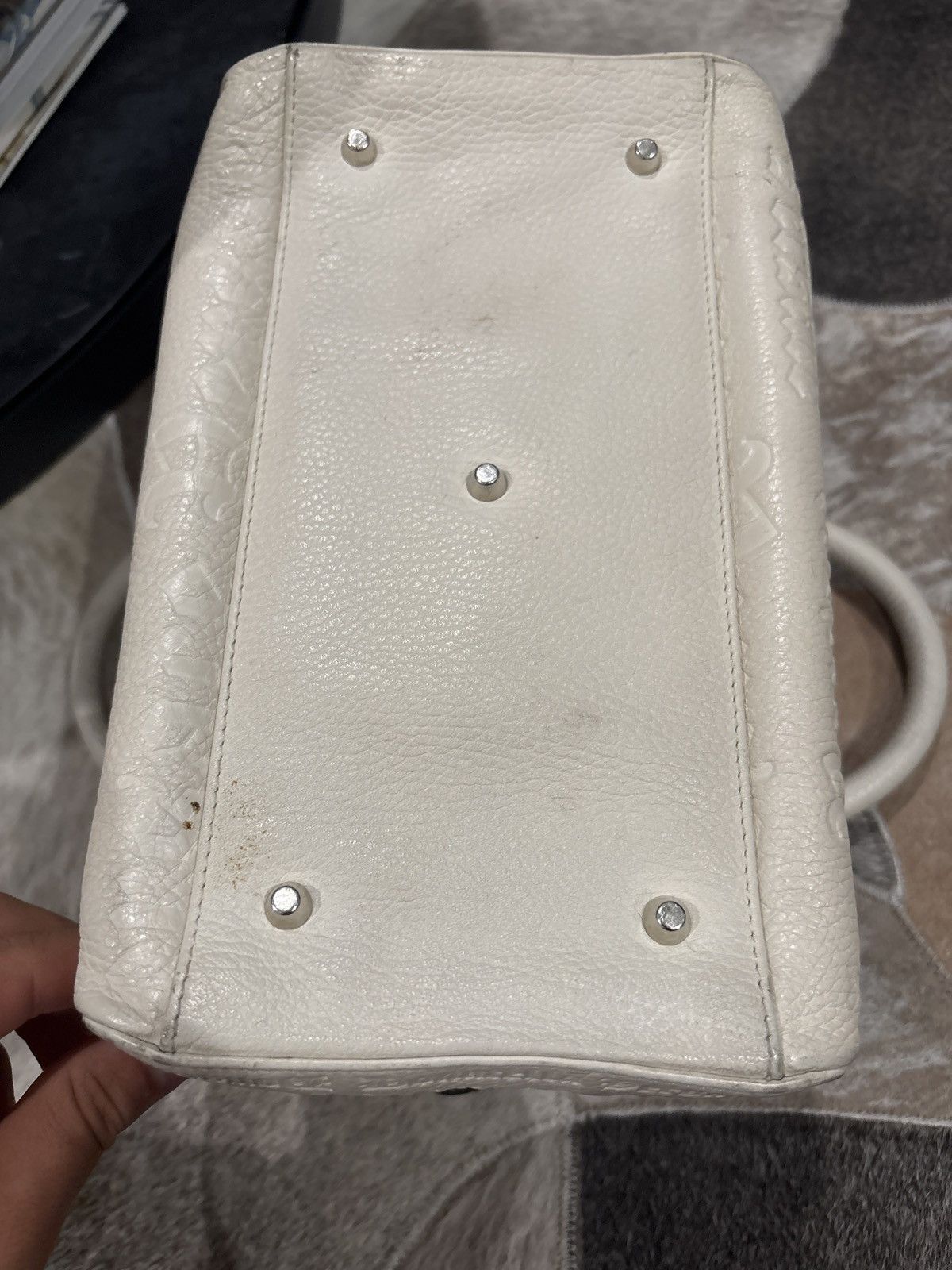 Versace RARE*** Vintage Versace Mini Bag with Embossed Leather Size ONE SIZE - 5 Thumbnail