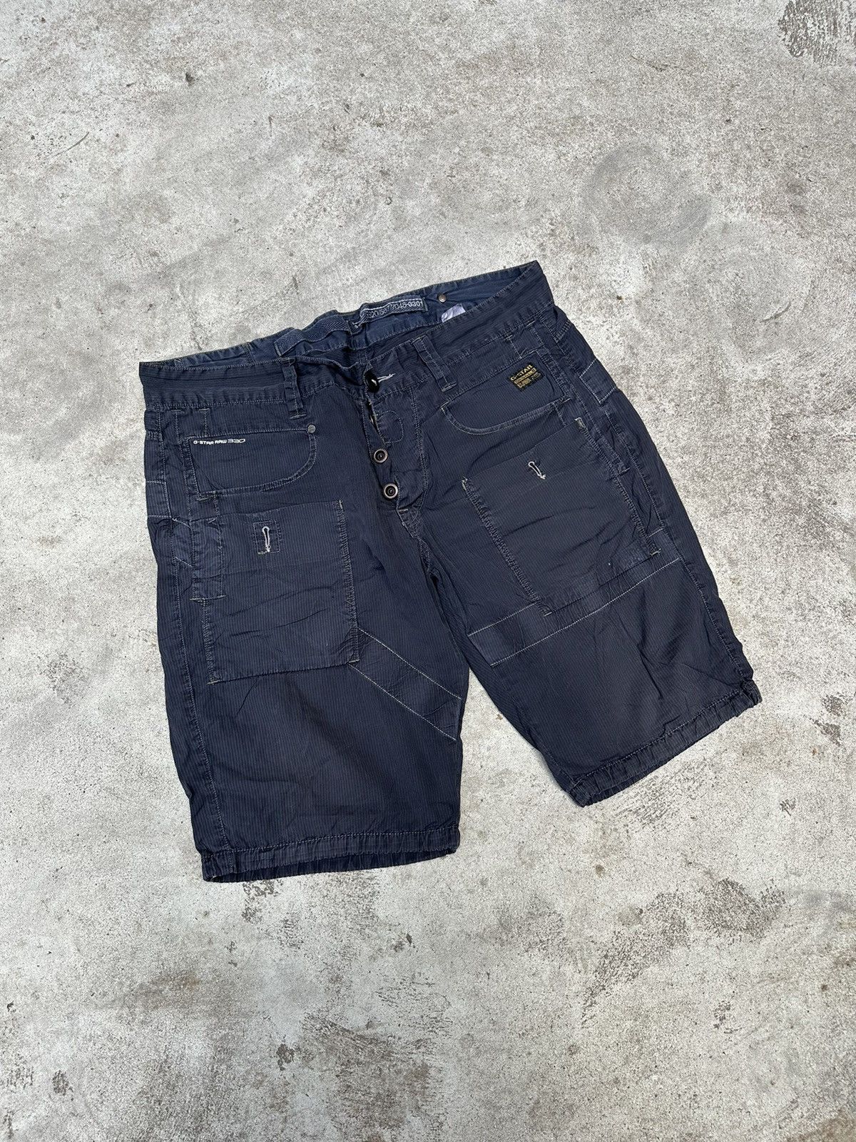 G-Star × Vintage Vintage G Star Raw Shorts Size US 36 / EU 52 - 1 Thumbnail
