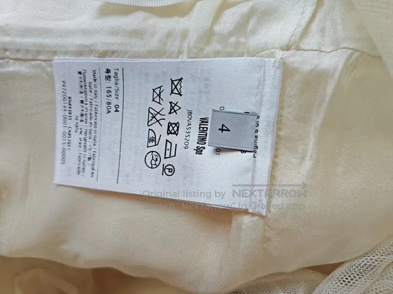 Valentino Valentino Milky white mesh ruffled wool silk dress Size M / US 6-8 / IT 42-44 - 8 Thumbnail