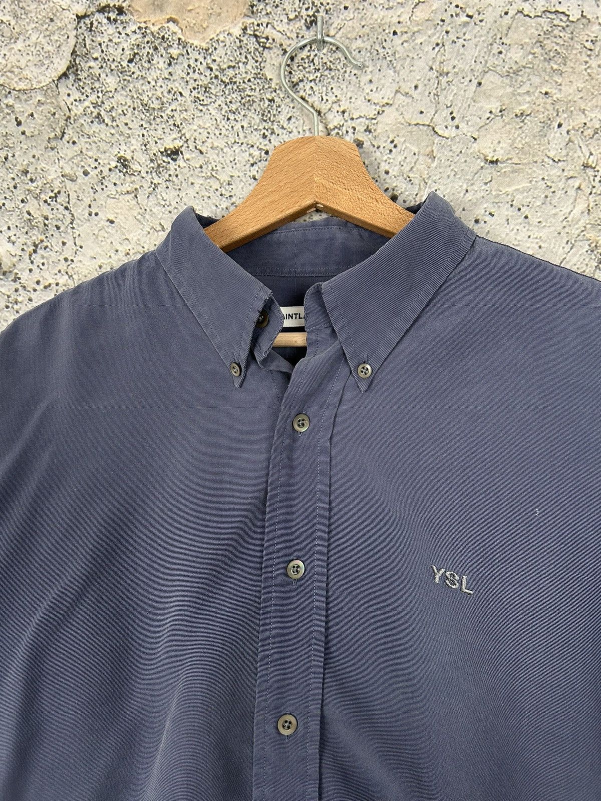 Yves Saint Laurent Vintage YSL Saint Laurent Jeans Shirt Designer Rare 90s Size US L / EU 52-54 / 3 - 3 Thumbnail