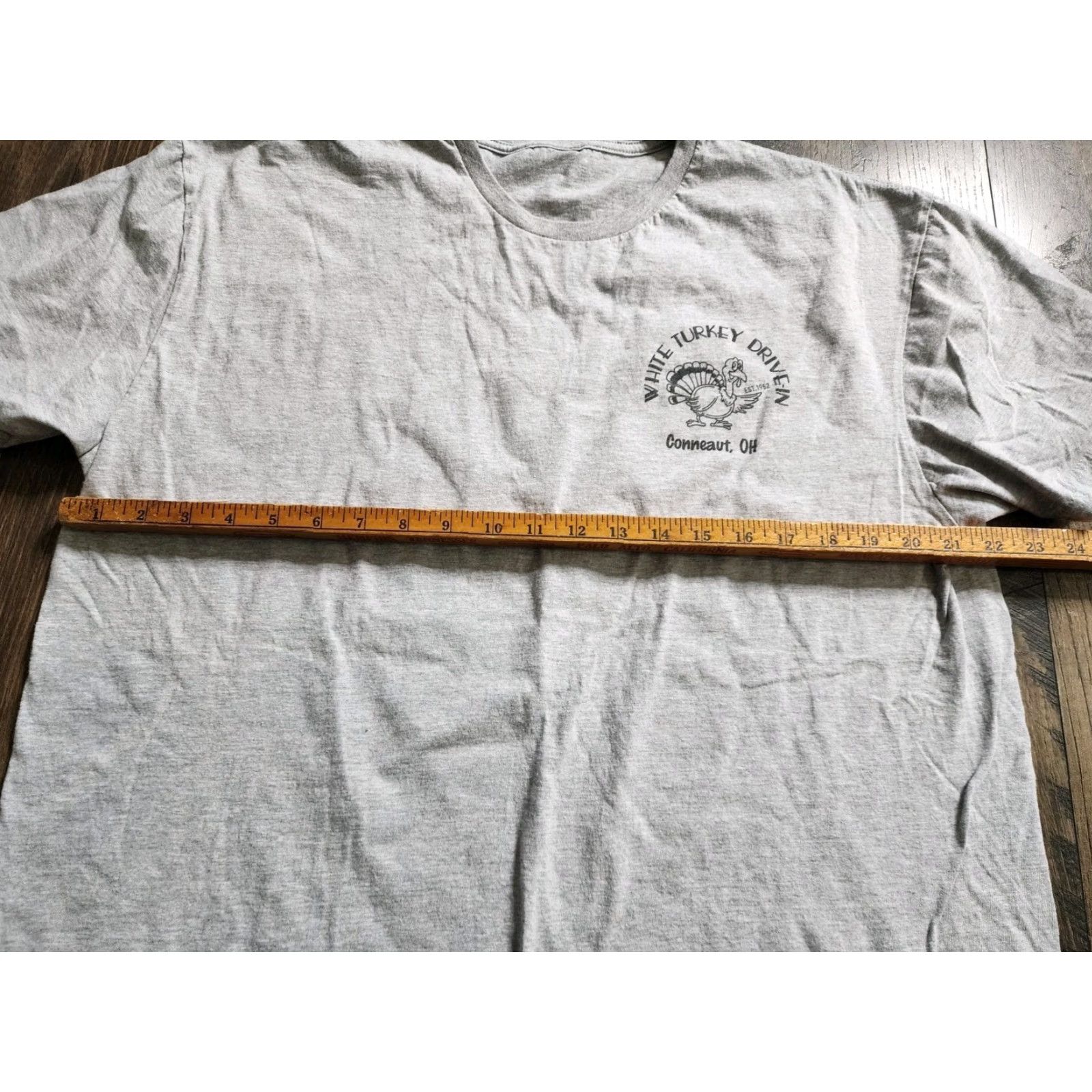 Doublet Mens L Gray Turkey Drive In Conneaut Ohio Double Sided T Shirt Size US L / EU 52-54 / 3 - 2 Thumbnail